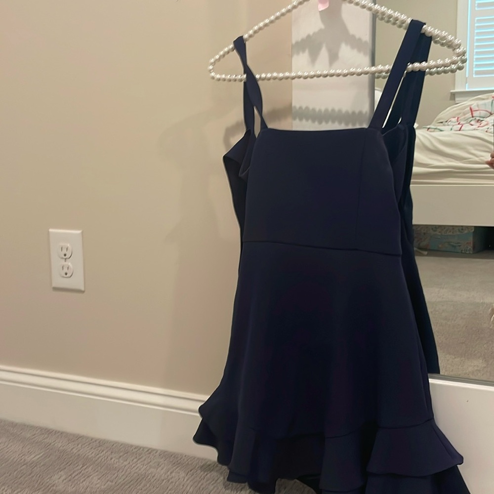 girls navy mini dress